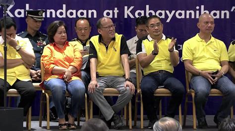 President Aquino at the launch of Listong Pamayanan and .